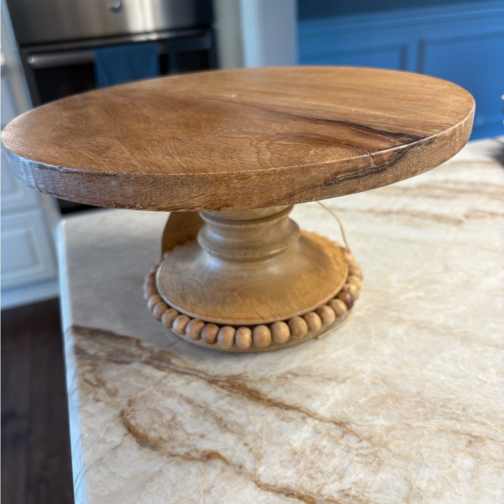 Elegant Wooden Cake Stand